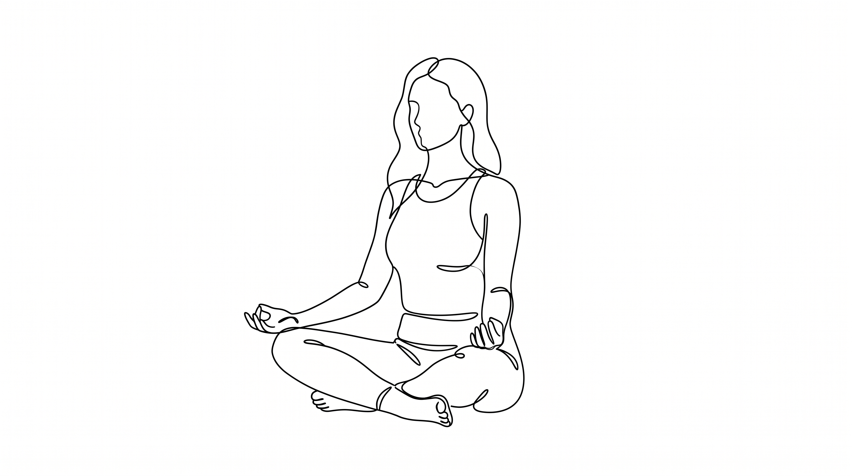 Sukhasana — illustration