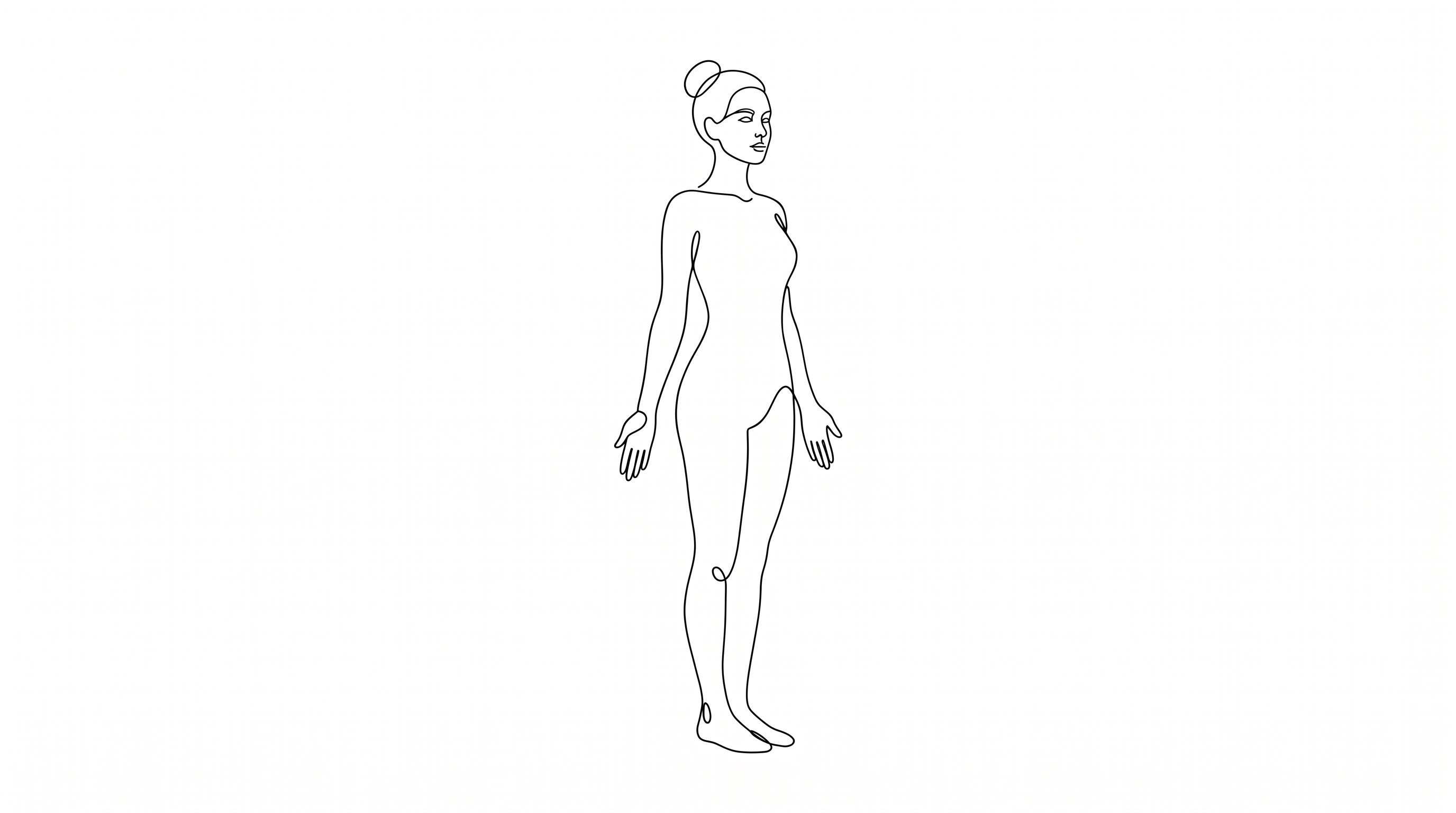 Tadasana — illustration