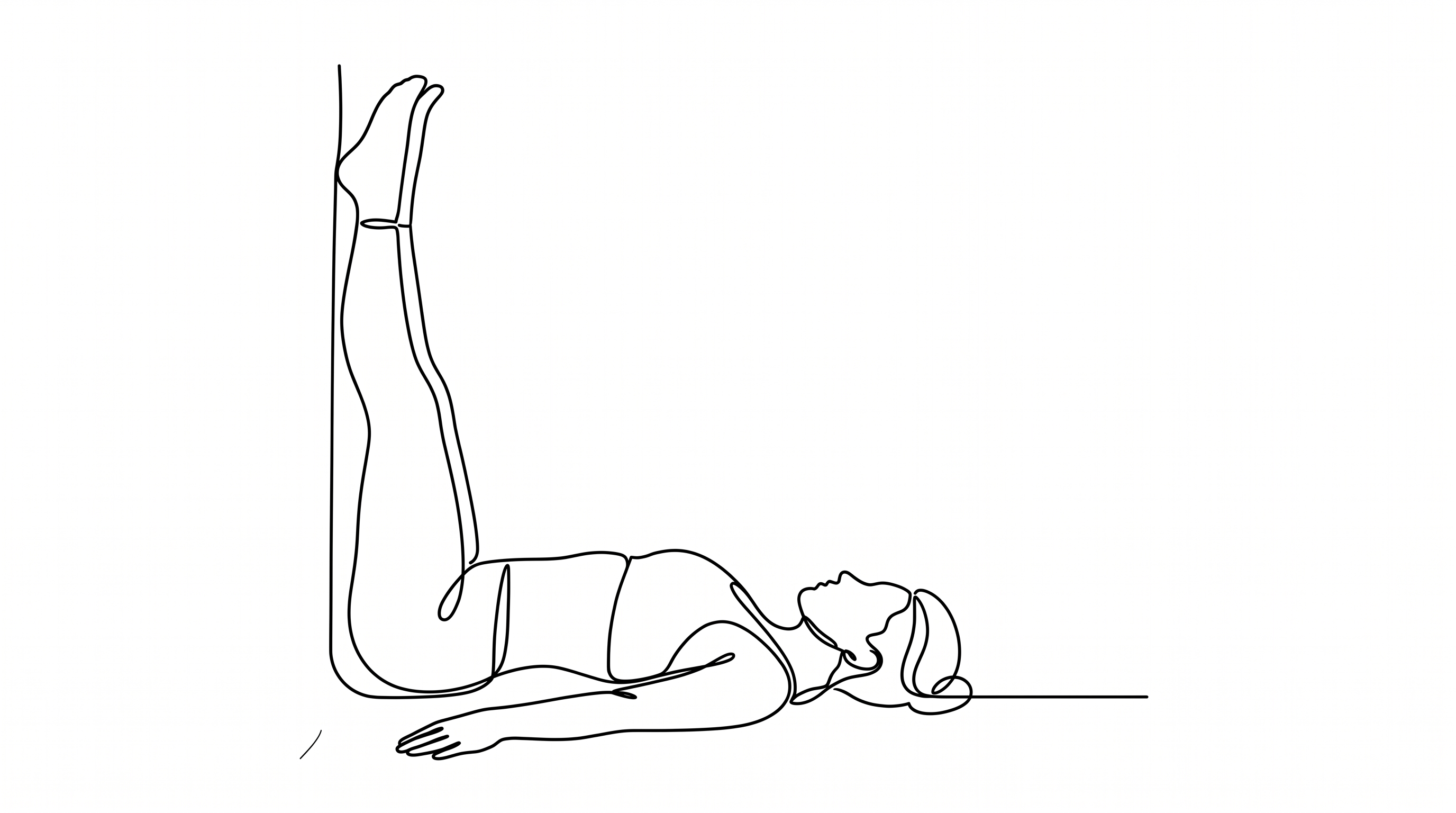 Viparita Karani — illustration