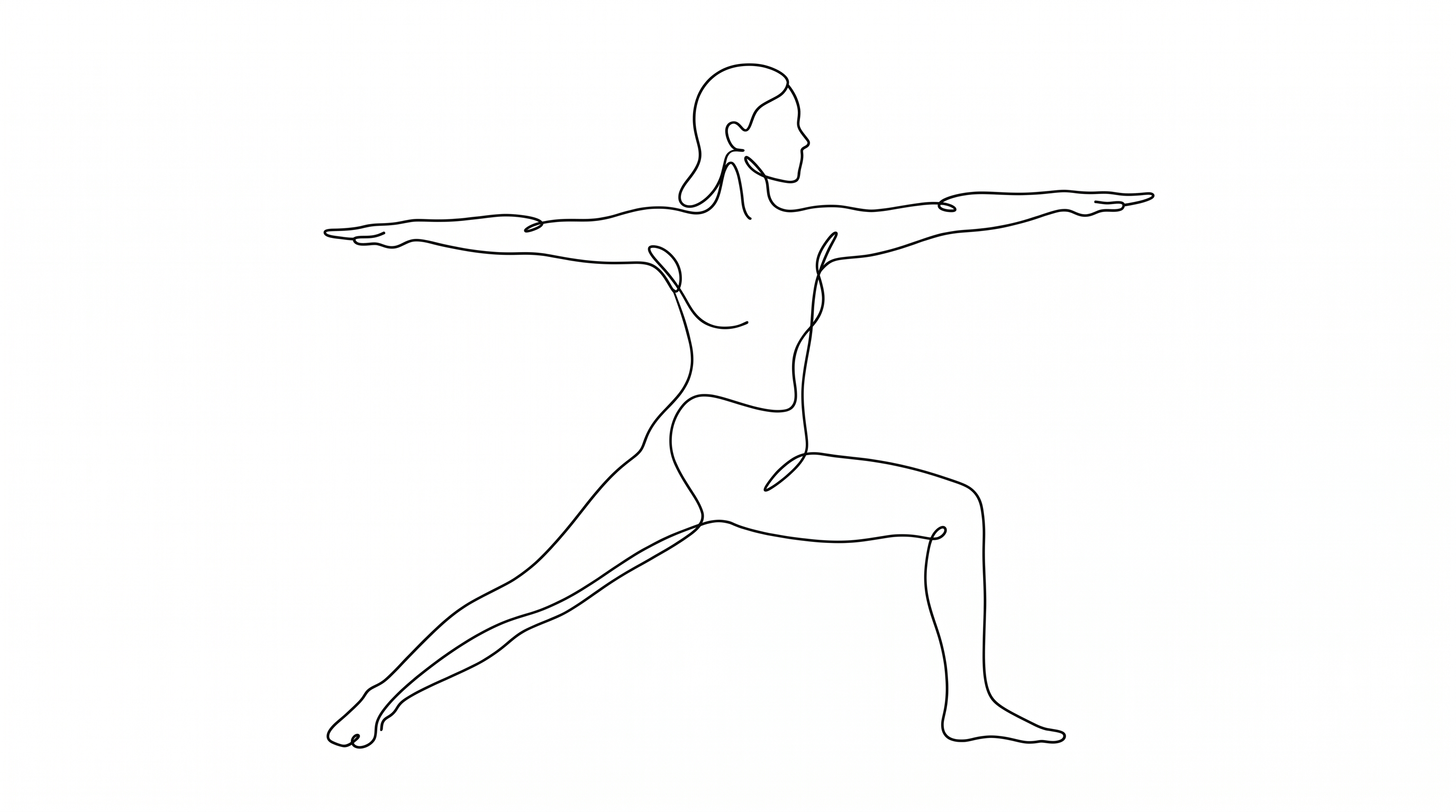 Virabhadrasana II — illustration