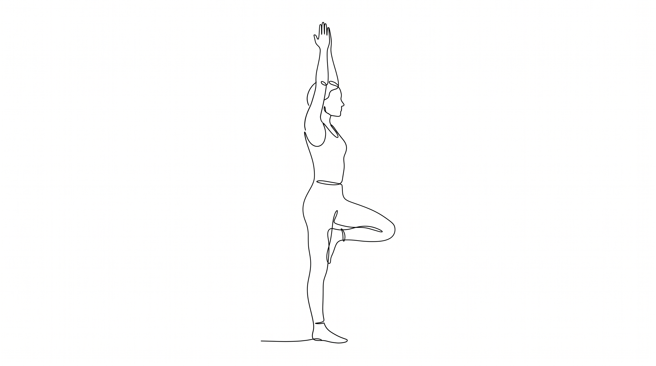 Vrksasana — illustration