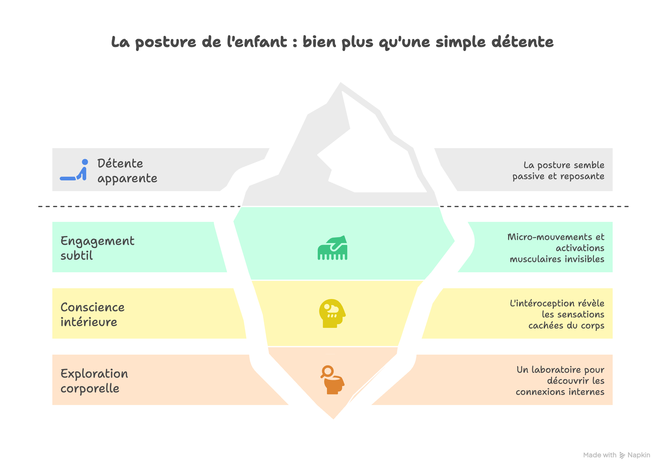 Les 3 couches de sensibilité sous-jacente dans la posture