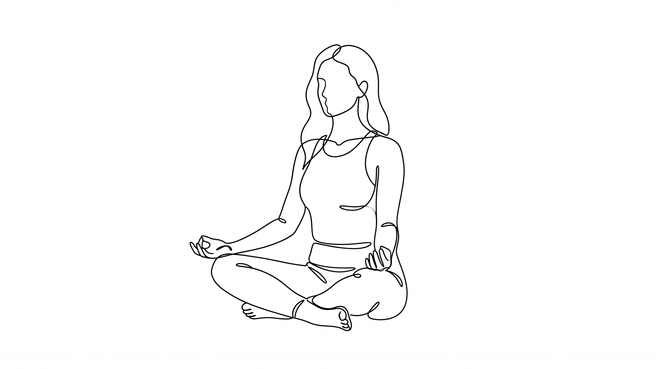 Sukhasana, illustration