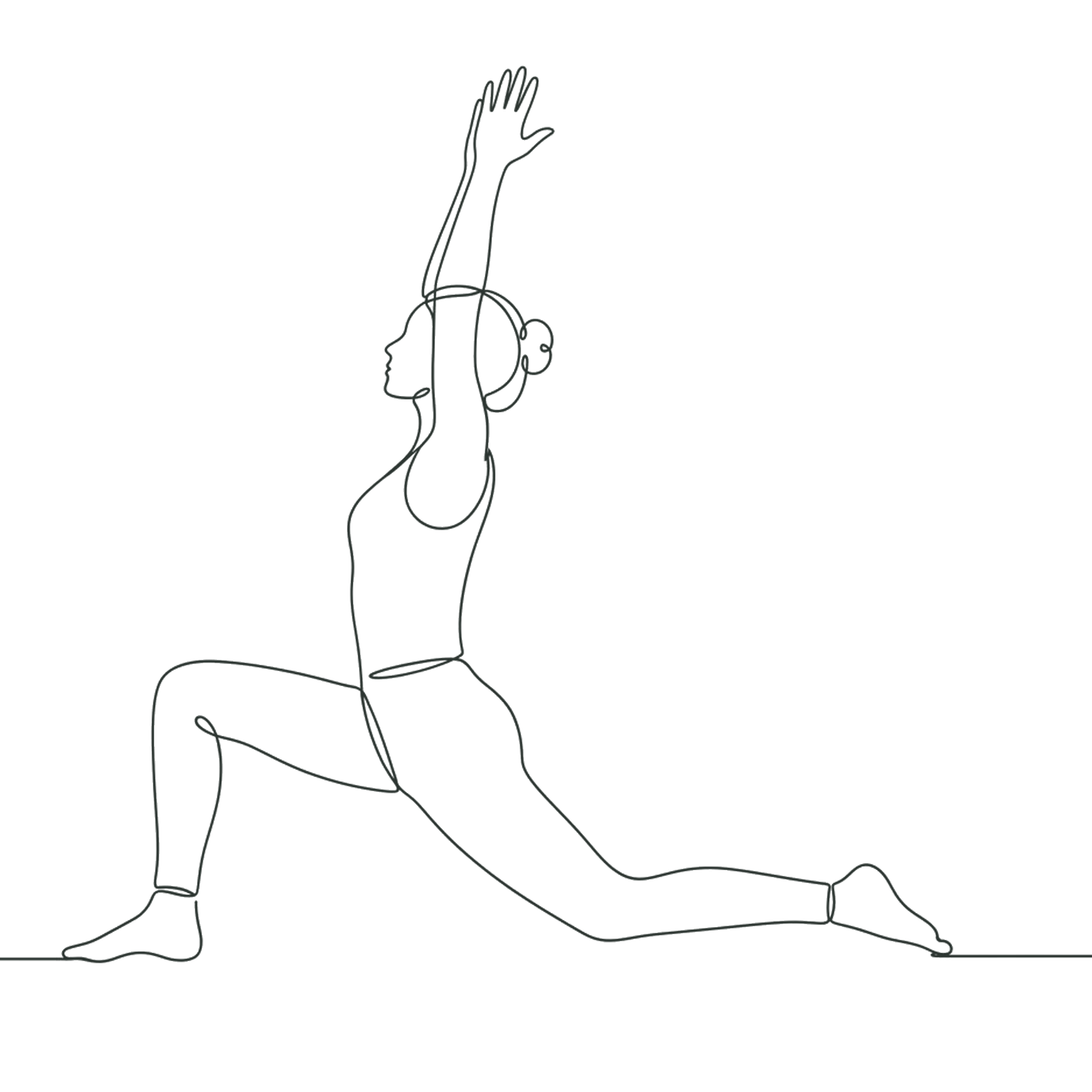 Anjaneyasana : fente basse