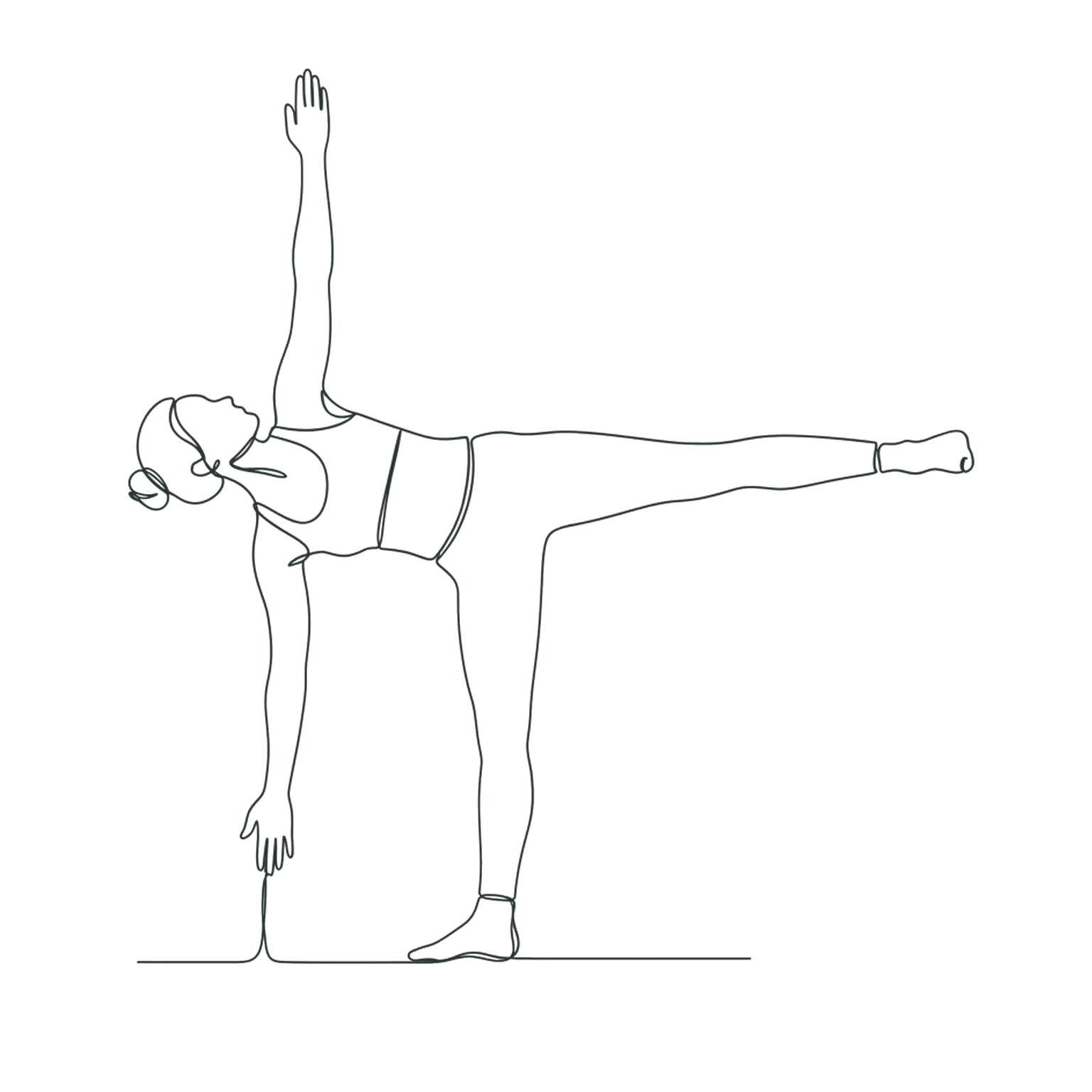 Ardha Chandrasana : demi-lune