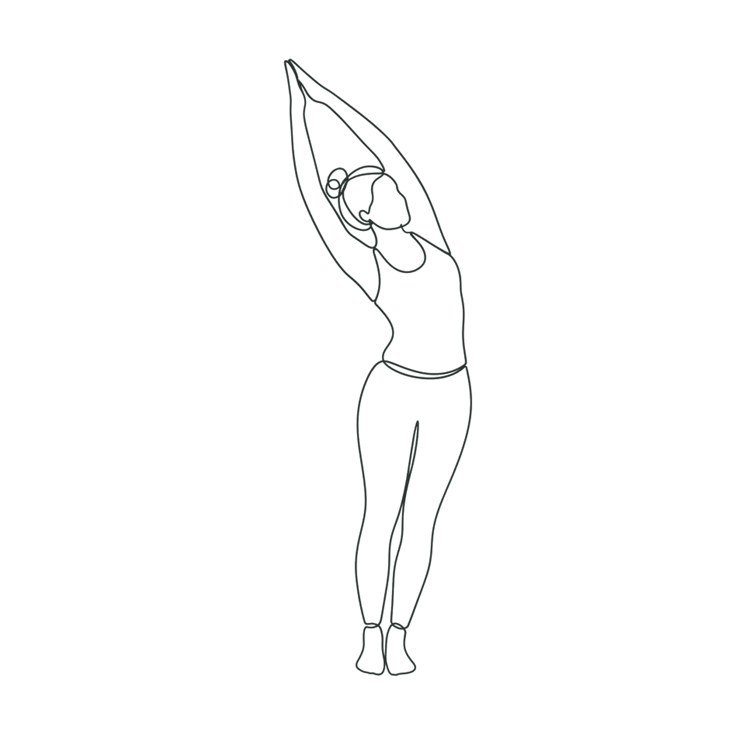 Croissant de Lune : flexion latérale debout
