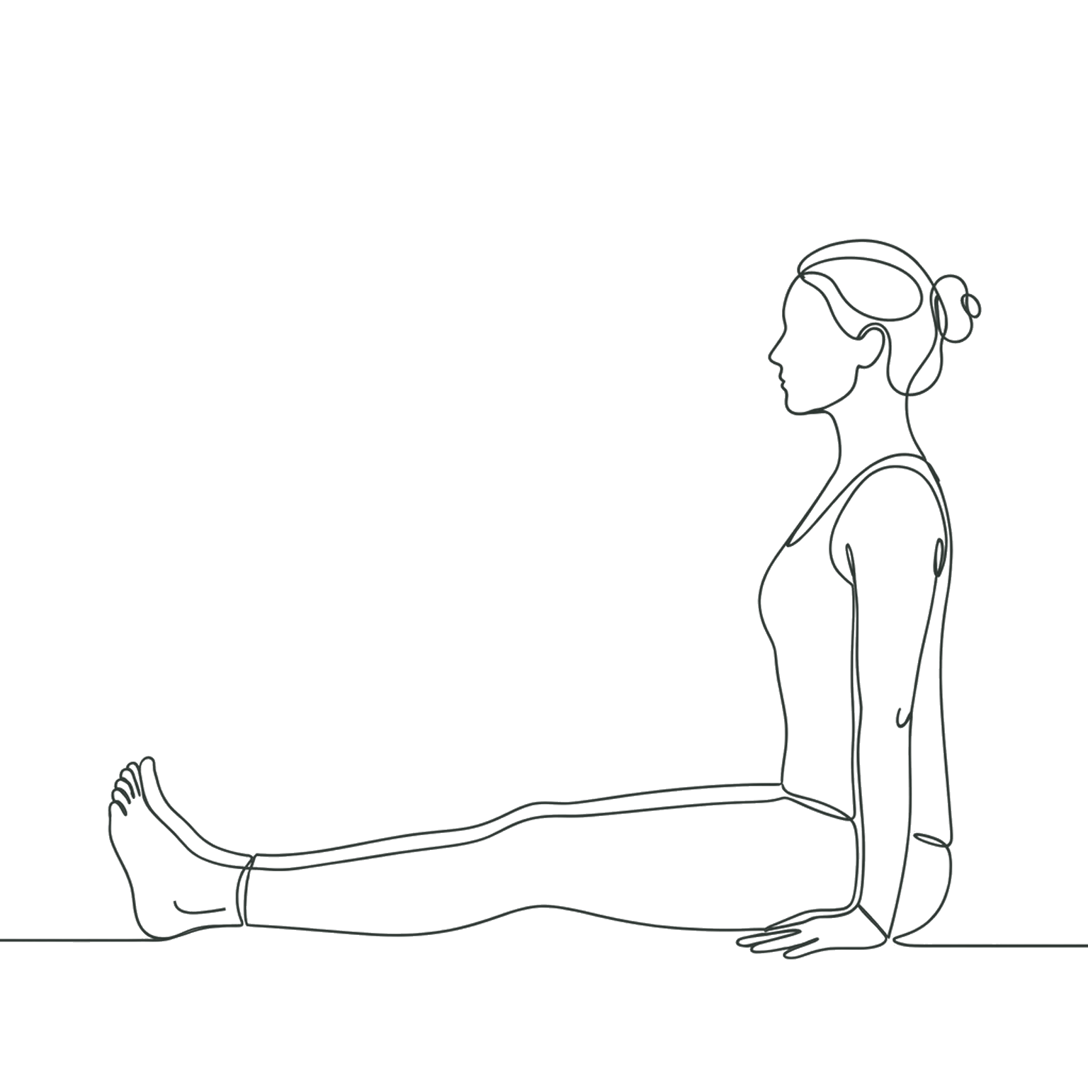 Dandasana : posture du bâton