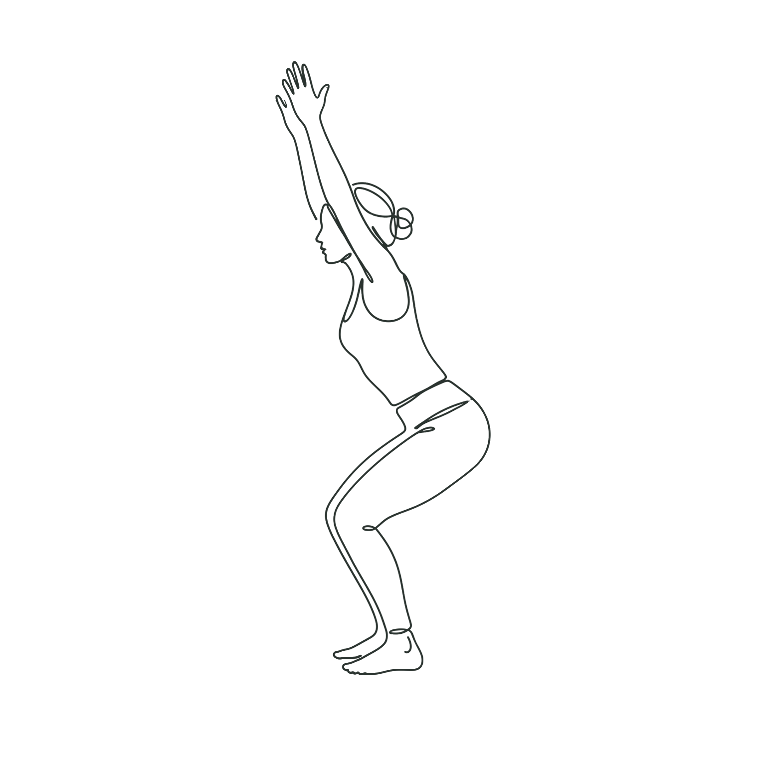 Utkatasana : posture de la chaise