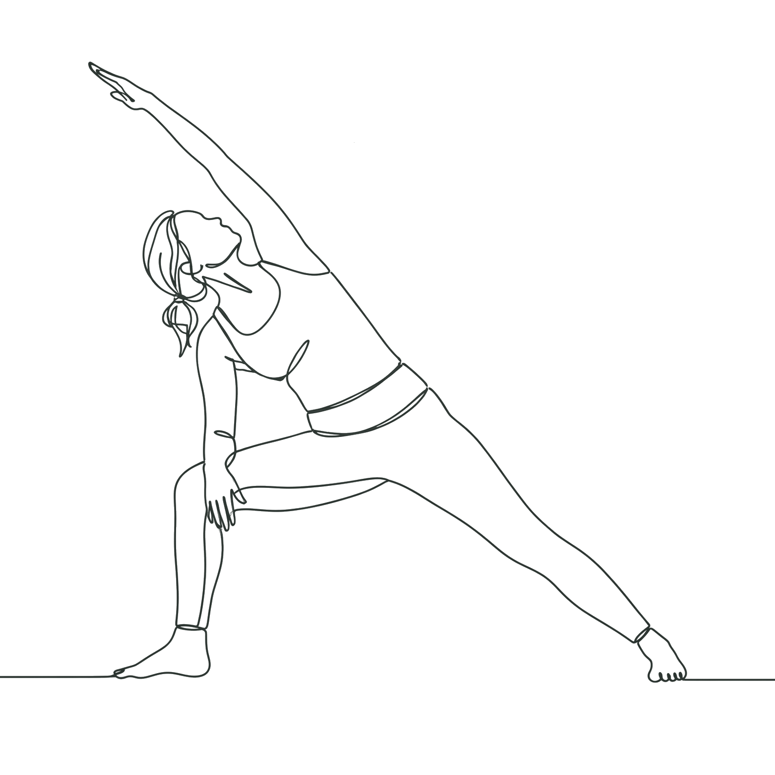 Utthita Parsvakonasana : angle latéral étendu