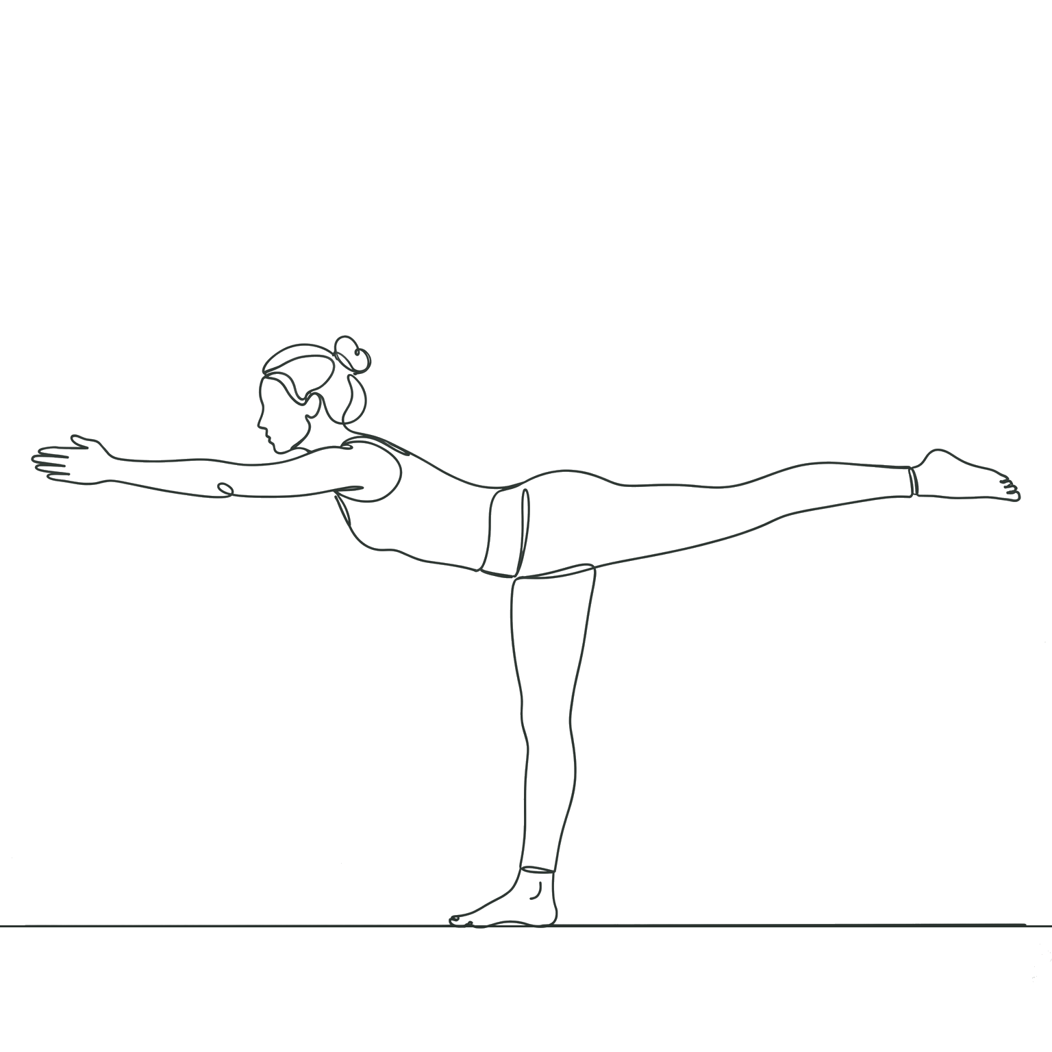Virabhadrasana III : guerrier III