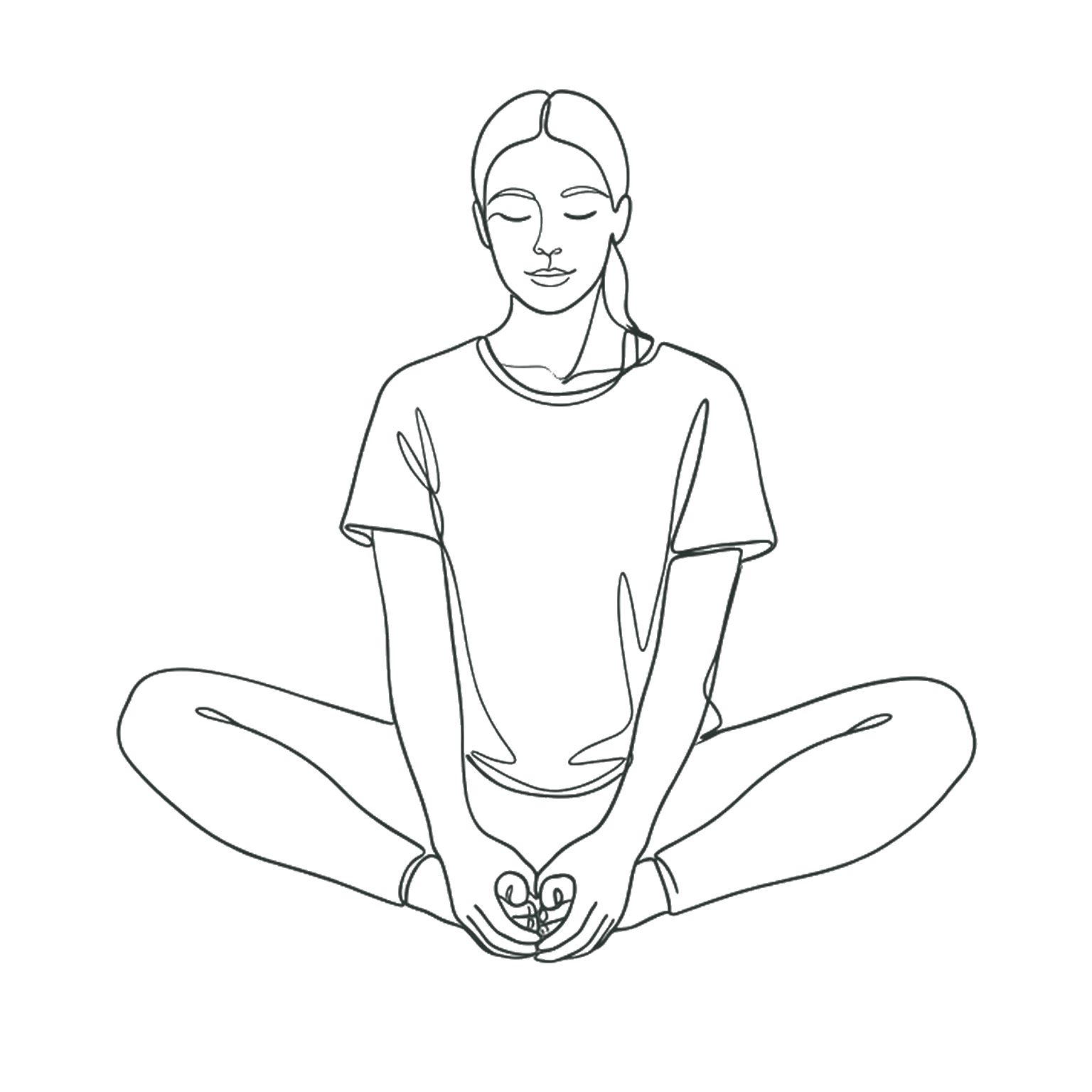 Baddha Konasana : papillon assis