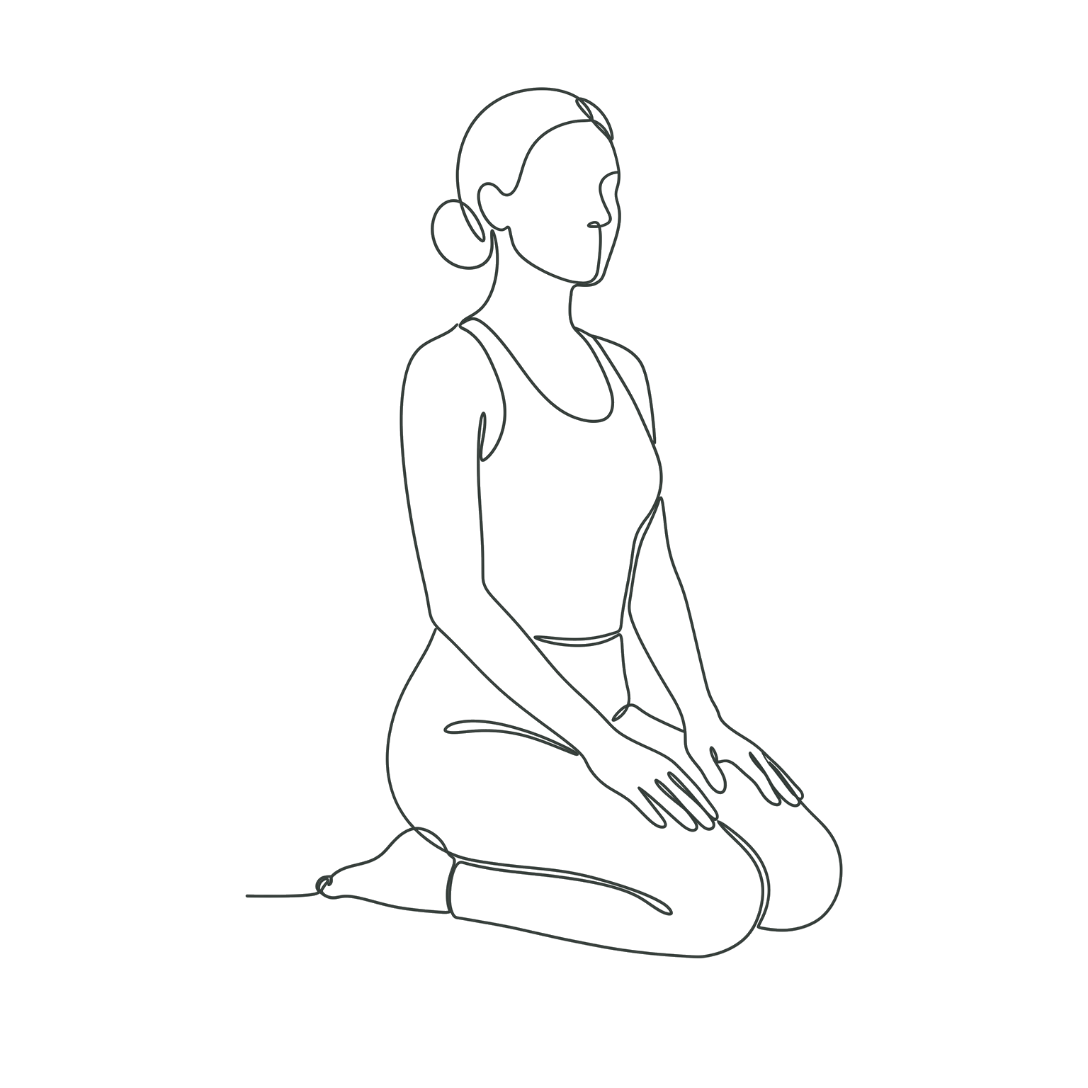 Virasana : posture du héros